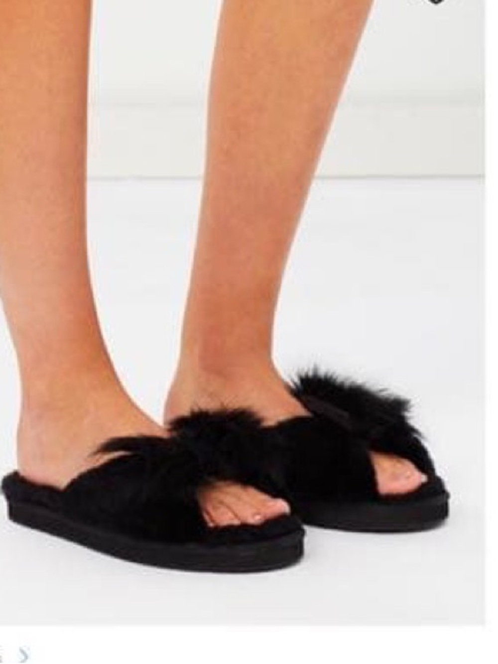UGG Mirabelle Black Shearling Slide Slippers